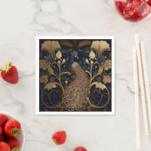 Elegante pauw papieren servetten (Insitu)