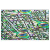Elegante pauw print stof (Fat Quarter)