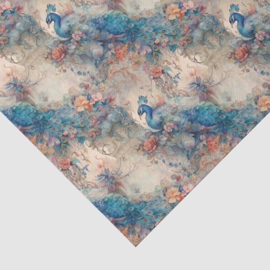 Elegante Pauw Tissuepapier (Detail)