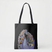 elegante pauw tote bag (Voorkant)