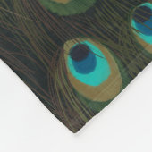 Elegante pauw vogel liefhebbers fleece deken (Hoek)