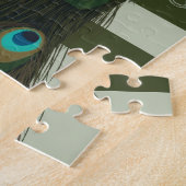 Elegante pauw vogel liefhebbers legpuzzel (Zijkant)