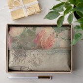 Elegante Pauw Vogelkooi Bloemen Ephemera Decoupage Tissuepapier (Geschenk)