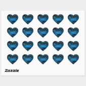 Elegante Pauwblauwe Pauw Stickers (Vel)