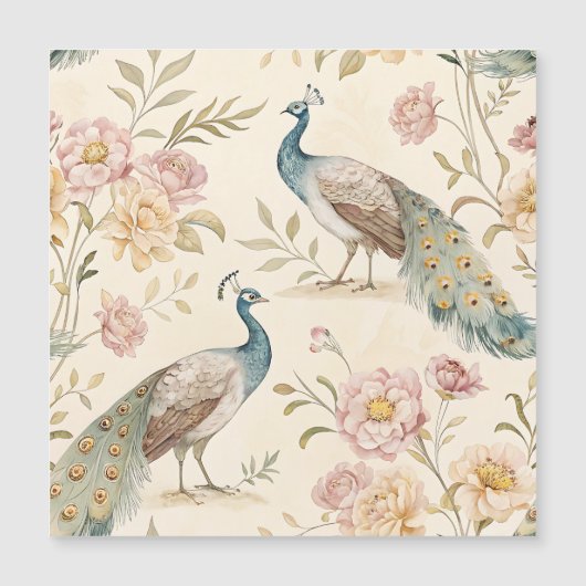 Elegante Pauwbloem Vintage (10) (Voorkant)