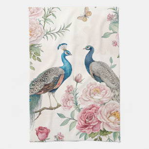 Elegante Pauwbloem Vintage (12) Theedoek