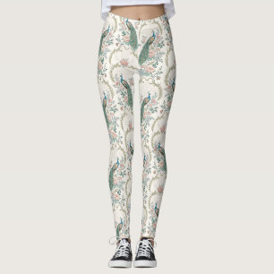 Elegante Pauwbloem Vintage (2) Leggings
