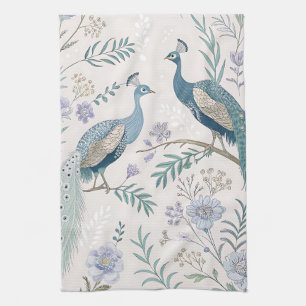 Elegante Pauwbloem Vintage (7) Theedoek