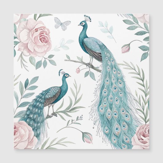 Elegante Pauwbloem Vintage (8) (Voorkant)