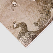 Elegante  pauwen tissuepapier (Detail)