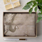 Elegante  pauwen tissuepapier (Geschenk)