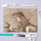 Elegante  pauwen tissuepapier (Craft)