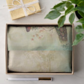 Elegante pauwen tissuepapier (Geschenk)