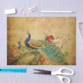 Elegante  pauwen tissuepapier (Craft)