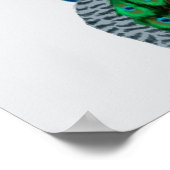 Elegante Pauwenkunstposter Poster (Hoek)