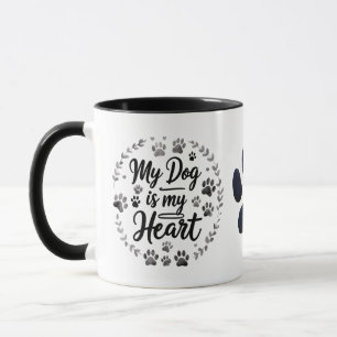 Elegante Paw Print Combo Mok (11oz)