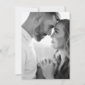 Elegante Peach Peonies Save the Date (Achterkant)