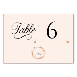 Elegante Peach Sparkle Wedding Script Kalligrafie Kaart