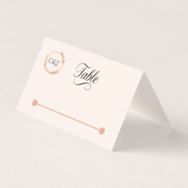 Elegante Peach Sparkle Wedding Script Kalligrafie Kaart