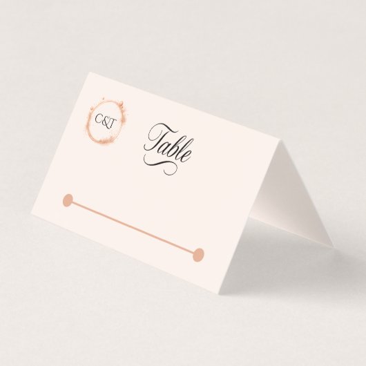 Elegante Peach Sparkle Wedding Script Kalligrafie Kaart (Voorkant)