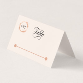 Elegante Peach Sparkle Wedding Script Kalligrafie Kaart