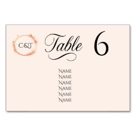 Elegante Peach Sparkle Wedding Script Kalligrafie Kaart
