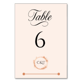 Elegante Peach Sparkle Wedding Script Kalligrafie Kaart