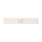 Elegante Peach Sparkle Wedding Script Kalligrafie Uitnodigingen Wikkel (Vlak)