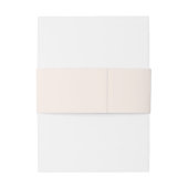 Elegante Peach Sparkle Wedding Script Kalligrafie Uitnodigingen Wikkel (Achterkant Voorbeeld)