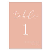 Elegante Peach Zomer Bruiloft Kaart (Voorkant)