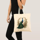 Elegante Peacock boodschappentas Tote Bag (Voorkant (product))