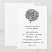 Elegante  Peacock Kaart (Voorkant / Achterkant)