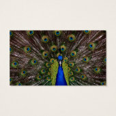 Elegante Peacock Kaart Save the Date Mint Green Co (Achterkant)