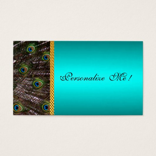 Elegante Peacock Kaart Save the Date Mint Green Co (Voorkant)