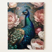 Elegante Peacock Pink Peonies Planner (Achterkant)