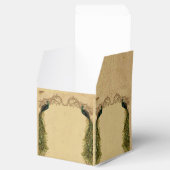 Elegante  Peacock Posh Bruiloft Favor Box Bedankdoosjes (Geopend)