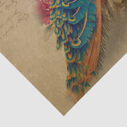 Elegante  Peacock Tissuepapier (Detail)