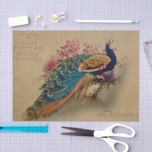 Elegante  Peacock Tissuepapier (Craft)