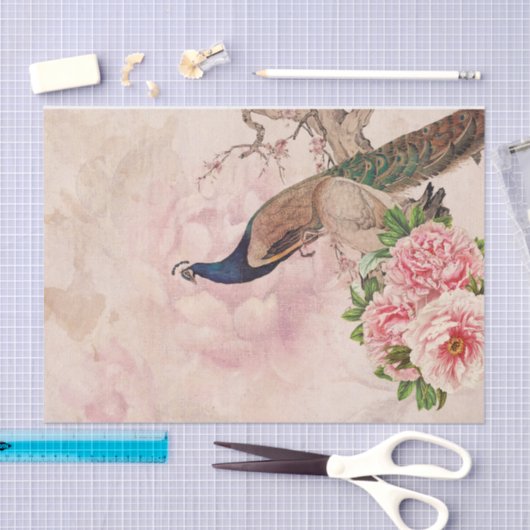 Elegante  Peacock Tissuepapier (Craft)