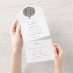 Elegante  Peacock Tri-Fold Seal en verzenden All In One Uitnodiging<br><div class="desc">Deze formele en klassieke vintage bruiloft uitnodiging maakt deel uit van mijn "Peacock" bruiloft suite, met een vintage afbeelding van een prachtige pauw. Pas dit product aan met informatie over uw bruiloft en maak het uw eigen! Deze Tri-Fold bruiloft uitnodiging is uitnodiging en RSVP kaart in één. Gewoon verzegelen en...</div>