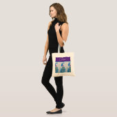 Elegante Peacock Waterverf Blauw schilderij Tote Bag (Voorkant (model))