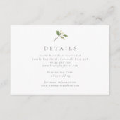 Elegante Pear Blossom Bruiloft Behuizing Kaart (Voorkant)