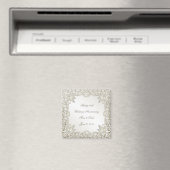 Elegante Pearl 30e bruiloft Jubileum magneet (Insitu (Vaatwasser))