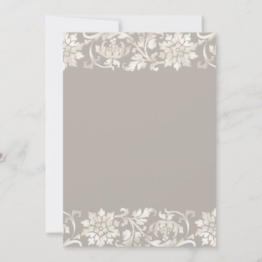 Elegante Pearl 30ste huwelijksverjaardag Kaart (Achterkant)