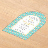 Elegante Pearl Bat Mitswa uitnodiging (Laagn)