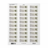 elegante  pearl floral peace bruiloft etiket (Full Sheet)