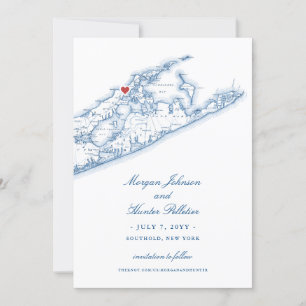 Elegante Peconic Bay Yacht Club Bruiloft Save The Date