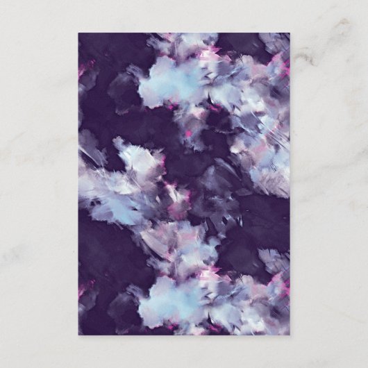 Elegante penseelstreekdetails behuizing Kaart (Achterkant)