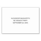 Elegante Pensioen Partij Emmer Lijst Idee Kaarten (Achterkant)