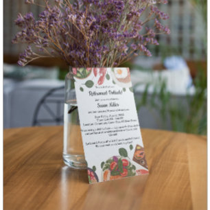 Elegante Pensioen Party Potluck Uitnodiging